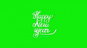 Animado feliz año nuevo 2021. Animado feliz año nuevo con fondo de pantalla verde. animación de 4.000 m