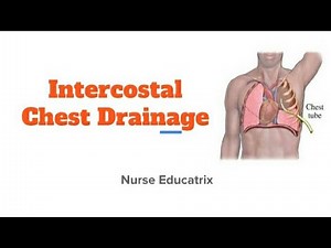 Intercostal chest drainage/ chest drainage system/ICD/ Water seal drainage