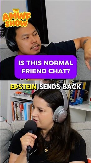 Is this a normal thing to talk about with friends?! #podcast #amwf