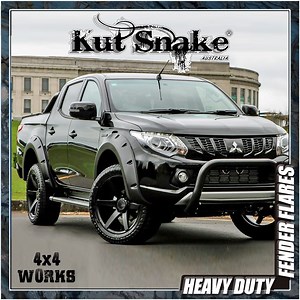 Kut Snake Wheel Arches Mitsubishi L200 Series 5 MQ 2015-19 Wide 70 mm Fender Flares - 4x4 Works