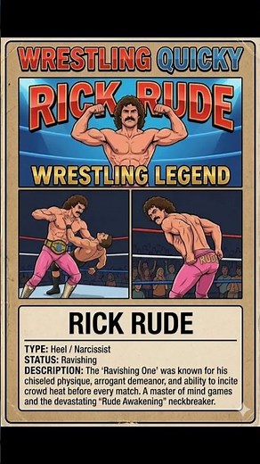 The Wrestler Who Knocked Out Guys With a Slap Rick Rude #viral