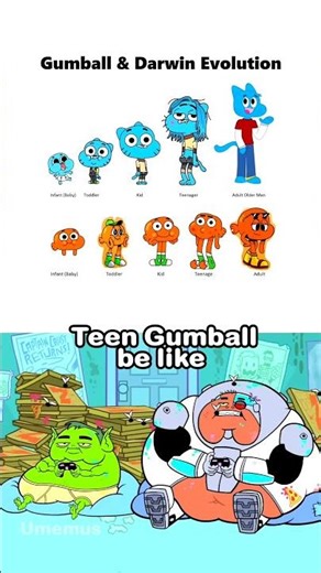 Stages of life in cartoons
