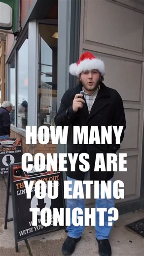 We ran the line at Coney Island during Night of Lights to ask everyone one very important question…. How many Coneys are you puttin’ down tonight?🌭 We learned a lot, and had tons of fun! How many Coneys are in your order? #coneyisland #fortwaynefamous #nightoflights #holidaytradition #thingstodofortwayne | Fort Wayne's Famous Coney Island