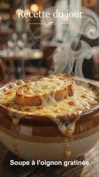 🫕Soupe à l’Oignon Gratinée en 1 Minute | Recette Facile en Français