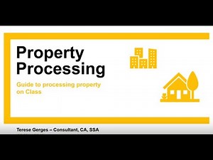 Class training webinar - Processing property transactions