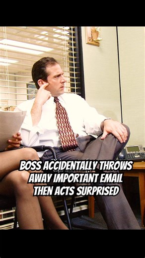 Boss Accidentally Throws Away Important Email Then Acts Surprised #f#series #theoffice