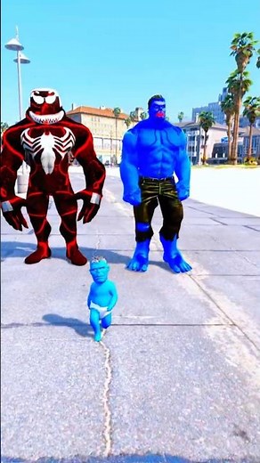 GTA V : Blue Hulk Vs Pink Hulk #shorts #modsgta5