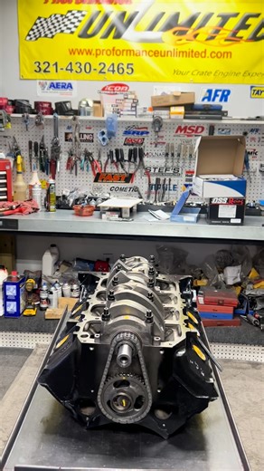 Pontiac 400 with cam & crank installed. https://proformanceunlimited.com/pontiac-engines/ Proformance Unlimited Melbourne, FL 321-430-2465 | Proformance Unlimited - Custom Crate Engines