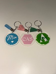 Personalised Acrylic Keyrings - Etsy Canada