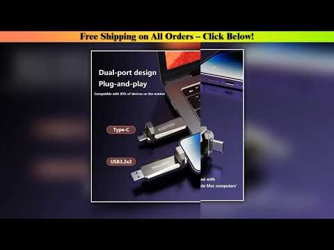 KOOTION U52 Type C USB 3.2 External Solid State Flash Drive 1TB 512GB 256GB Portable Pendrive for