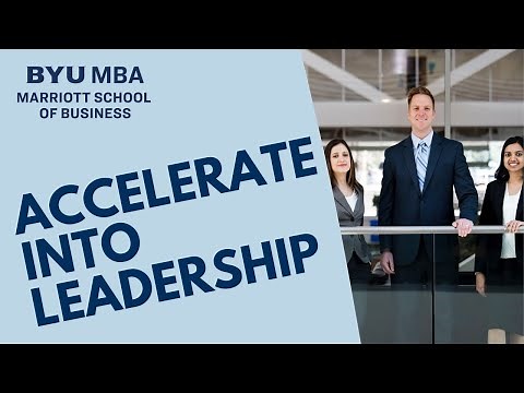 Accelerate into Leadership with a BYU Marriott MBA