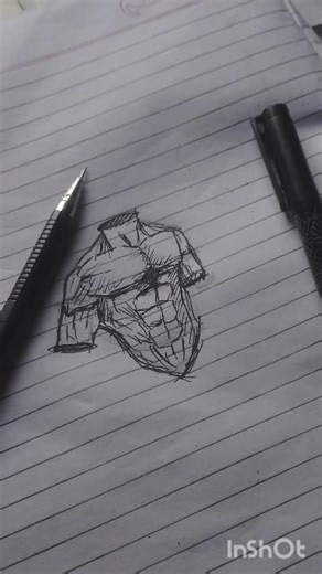 #shorts half body art with six pecks and chest art