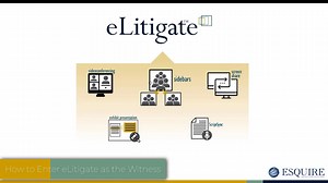 eLitigate: How to Enter as Witness