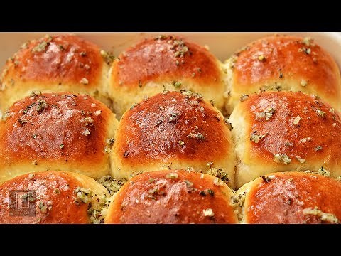 Soft and Fluffy Buttery Garlic Dinner Rolls Recipe | How to Make Fluffy Rolls at Home