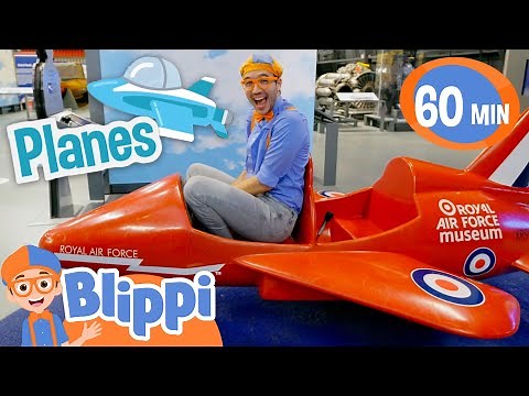 Blippi Learns About Planes At The London Museum! | Educational Videos for Kids