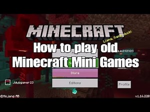 How to play the old Minecraft Console Edition Mini Games