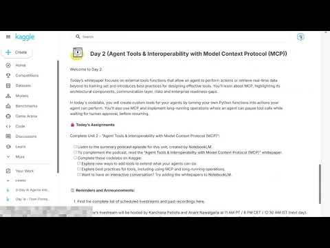 Day 2 Assignments Full Solutions @Google @kaggle AI Agents Intensive Course | Day 2a 2b Answers