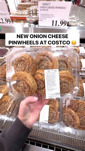 Costco Buys on Instagram: "😋 NEW Onion Cheese Pinwheel 6-Count packs at the Costco Bakery! These feature a butter croissant dough, caramelized onion & cheese, and everything seasoning…they look SO tasty! 🙌🏻 ($11.99) #costco #pinwheels #bakery #costcofinds"