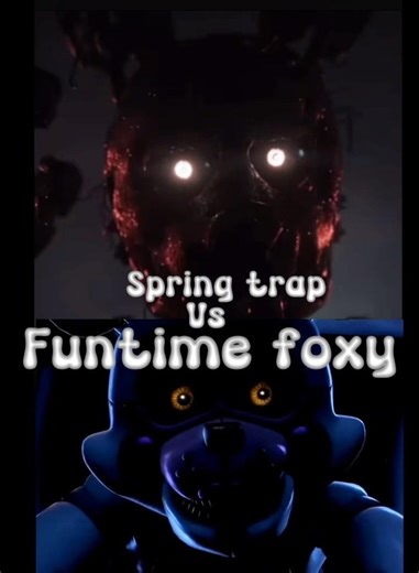 Funtime foxy bs spring #fnaf #edit #funtimefoxy #springtrap