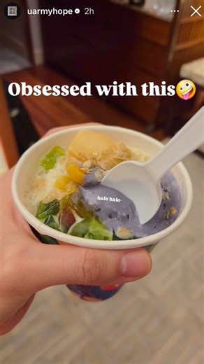#jhope got to try halo-halo in Manila! 🤤And we have it in a plushieeeee. ☺️💜We only have a few of these left in our Etsy shop. Grab yours soon! | Team Mesi