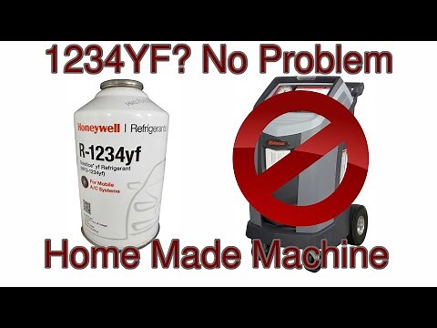 Recovery of 1234YF AC system with home made machine