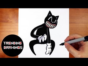 How To Draw FNF MOD Character - Cartoon Cat Easy Step by Step