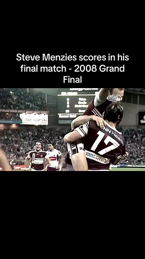 Manly Sea Eagles legend Steve “Beaver” Menzies scores in his final game when Manly defeated Storm 40-0 in the 2008 NRL Grand Final. #nrl #NRL #nrlhighlights #nrltiktok #nrledits #RugbyLeague #try #stevemenzies #manly #ManlySeaEagles #2008