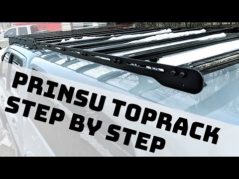 Prinsu Top Rack Install On A SnugTop GB Camper Shell - 3rd Gen Tacoma
