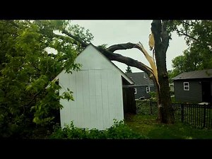 Omaha NE Hurricane Force Winds 90 MPH Storm Damage & Aftermath