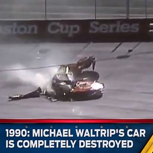 Michael Waltrip's 1990 wreck at Bristol Motor Speedway is still one of the worst in NASCAR history. | NASCAR on FOX
