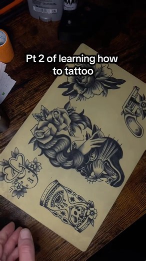 Still learning…shading and needles are not so straight forward #tattoo #dotwork #inkday #dailyink