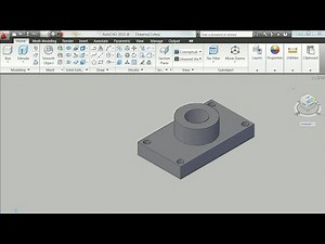 How to draw shaft support bearing in AutoCAD