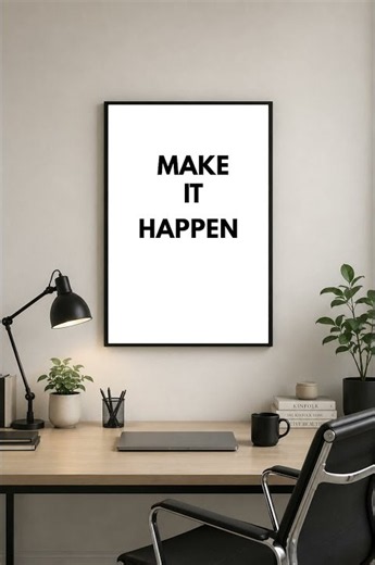 Minimalist Office Wall Art Printable | Modern Office Decor | Instant Digital Download