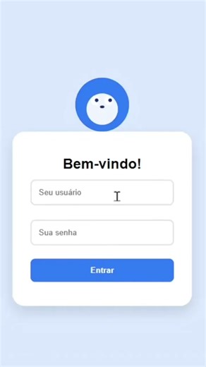Formulário animado #htmlcssjavascript #animation #javascript #coding #codingshorts #developer