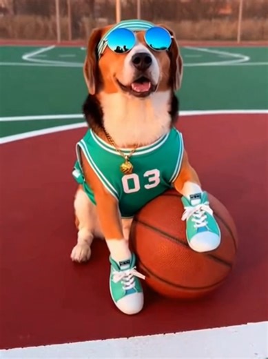 New NBA Beagle 🏀 #basketball #beagle #dog #sports #nba