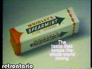 Wrigleys Spearmint Gum 1978
