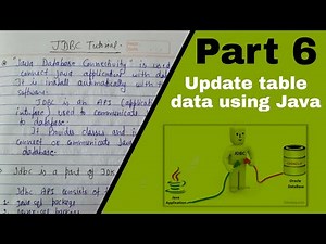 How to Update data into datatable using Java Program | Java Database tutorials | JDBC #06