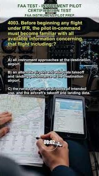 FAA - Instrument Pilot Q4003 #test #exams #instrument #weather #glider