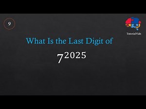 Find the Last Digit of 7^2025 in Seconds! 🔥 | Easy Math Trick