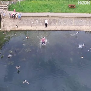 1M views · 8.6K reactions | His drone ran out of batteries over a lake... | The Hook | Facebook