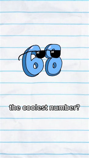Matthew Jeong’s Grains on Instagram: "68 is actually the coolest number #math #facts"