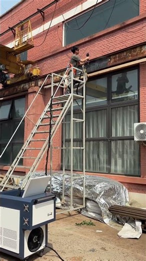 It's really great to use lasers for equipment renovation and rust removal