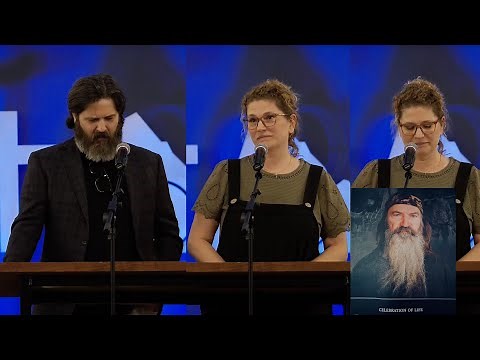 Jep Robertson & Phyllis Honor Phil at His Funeral & Celebration of Life. Son & Daughter
