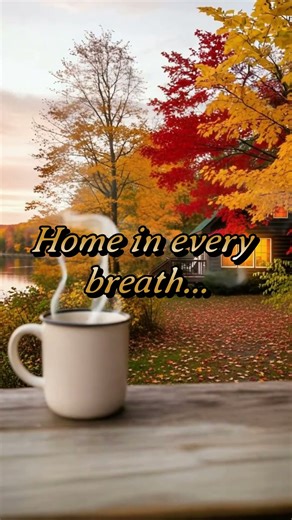 Fall Coffee Vibes 🍁 Cozy Cabin Escape | Relax & Unwind #relax #fallambience #coffee