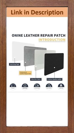 Leather Repair Patch Kit Fix Furniture, Chairs & Bags Easily #LeatherRepair #PatchKit #LeatherTools