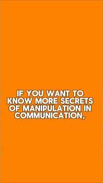 Manipulation in Communication