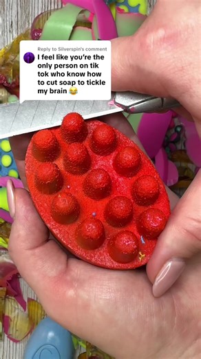 Replying to @Silverspin ❤️🩵❤️#soapasmr #soapcutting #satysfying #oddlysatisfying