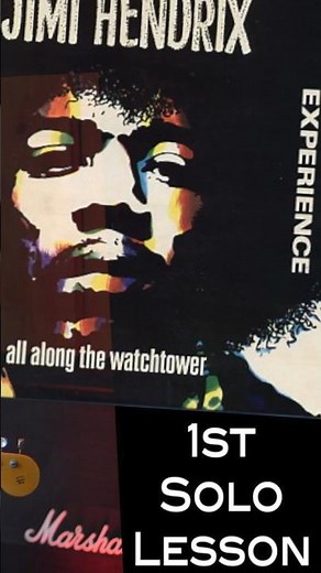 All Along The Watchtower (Jimi Hendrix) - Solo Tutorial #jimihendrix #allalongthewatchtower #guitar
