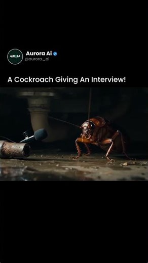 AI ASMR: Cockroach Giving an Interview 🪳🎤 | Oddly Satisfying AI Animation