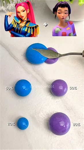 Kpop Demon Hunters Color Mixing 🎨🥰 Huntrix #colormixing #satisfyingvideo #kpopdemonshunters